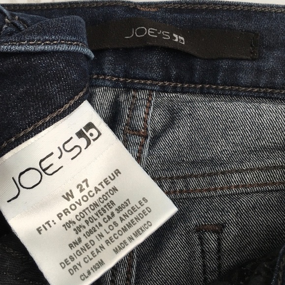 Joe's Jeans Boot Cut Provocateur Taylor Wash Dark Indigo Rinse Designer Jeans - Picture 9 of 16